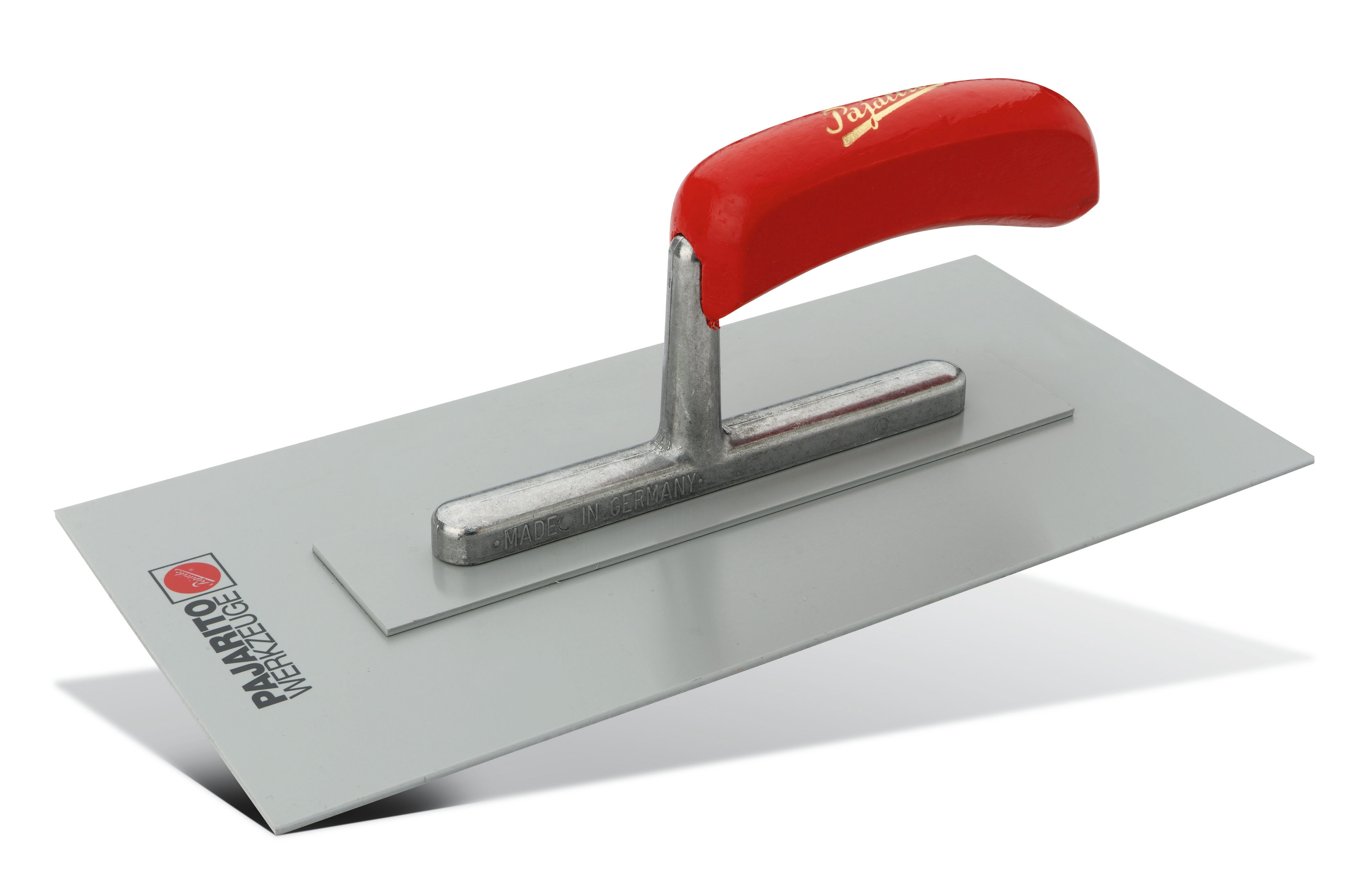 Kunststoff-Glättekelle mit Holzgriff Kunststoff-Glättekelle mit Holzgriff